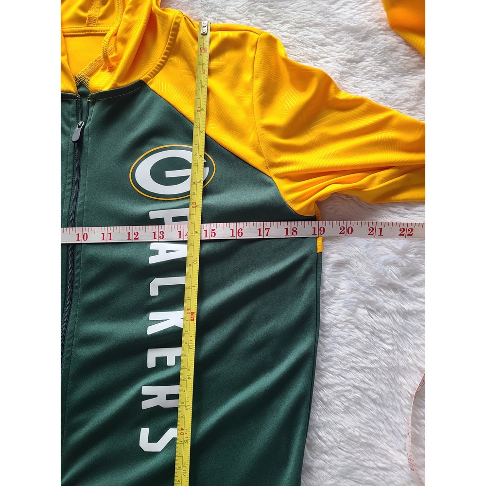 Fanatics Green Bay Packers Womens Full Zip Hoodie Green Yellow MAB6 Medium - Picture 3 of 10